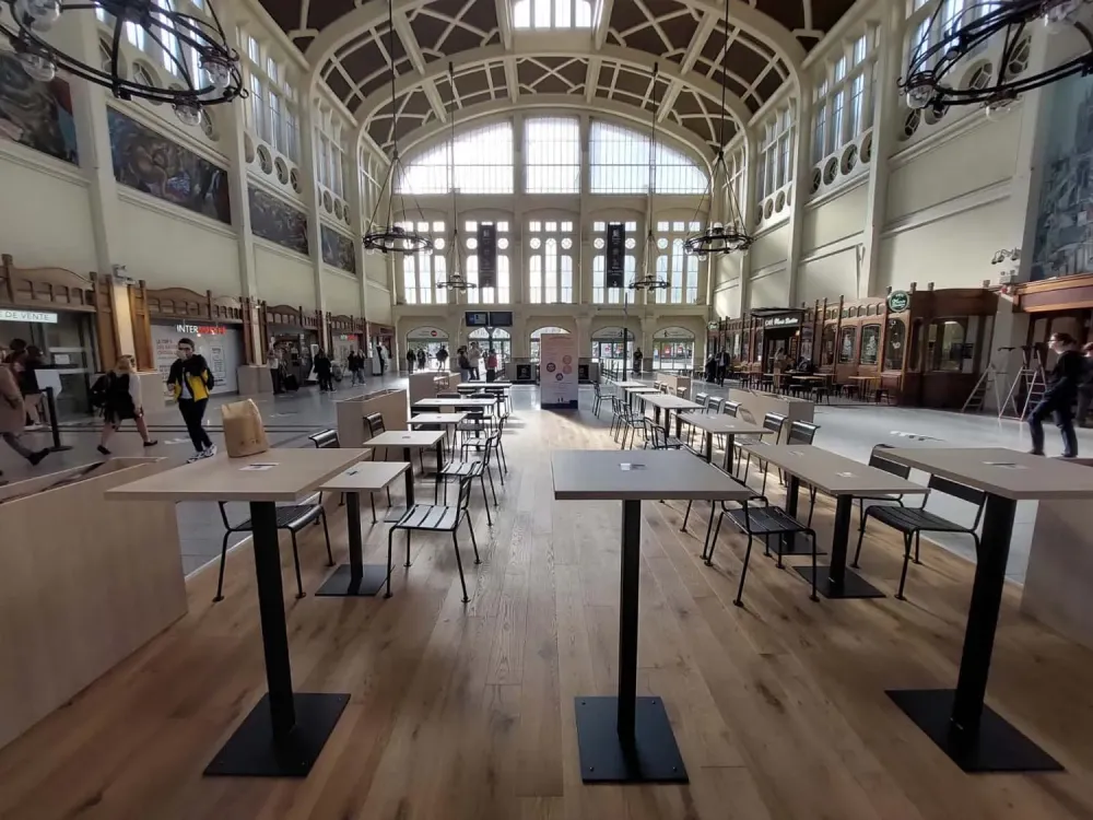 Mozza an Co - Gare de Rouen - Mobilier sur mesure - Design - ACOM agencement - Bois